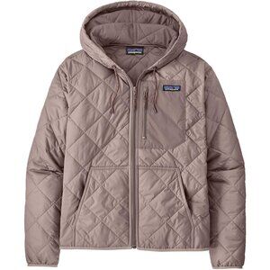 EUC Patagonia Women's Diamond Quilted Bomber Hoody Stingray Mauve Size Small